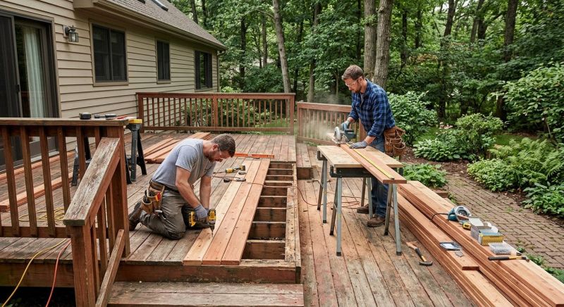 Cedar Deck Repair in Redmond, WA