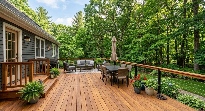Cedar Deck Installation in Norwalk, CT